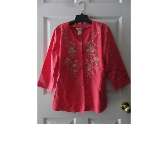 New Northern Reflections Washable Linen/Cotton Blend Top &Town Pant Size 8 - Picture 5 of 5